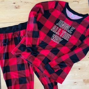 Christmas Pijama Set,  Red and Black